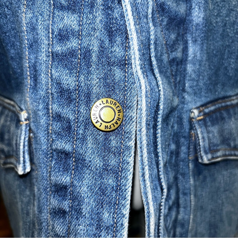 Ralph Lauren Mid Length Blue Denim Jacket - Picture 9 of 10